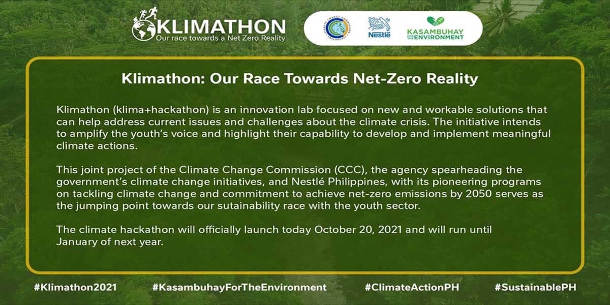 CCC, Nestle PH launch Klimathon, partner to empower youth for climate action