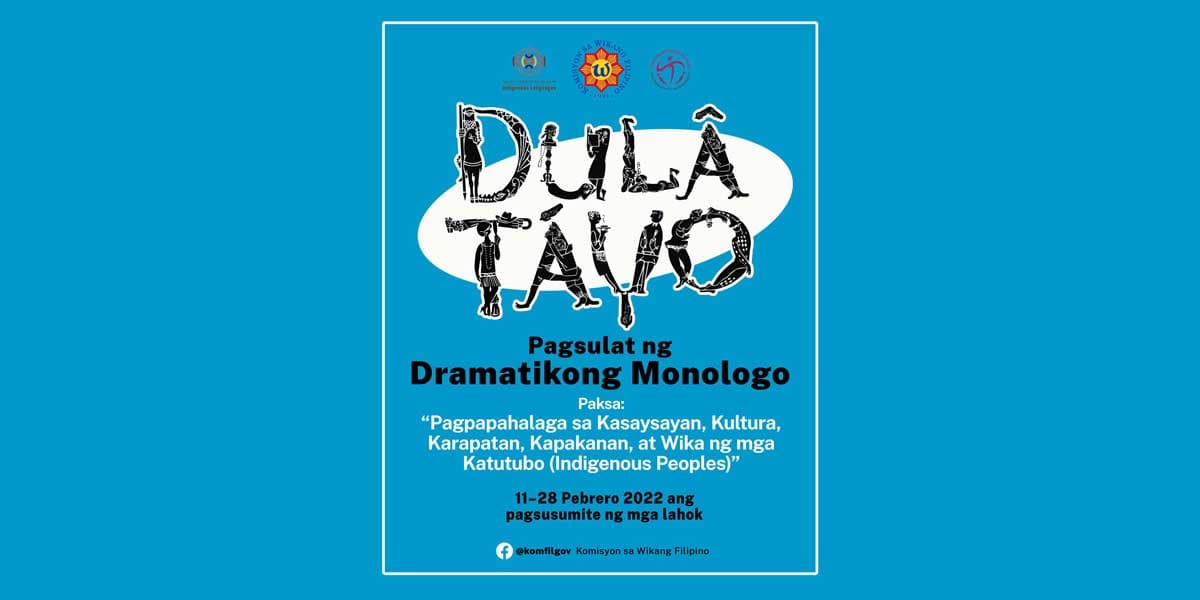 Lumahok sa Dulâ Táyo: Pagsulat ng Dramatikong Monologo!