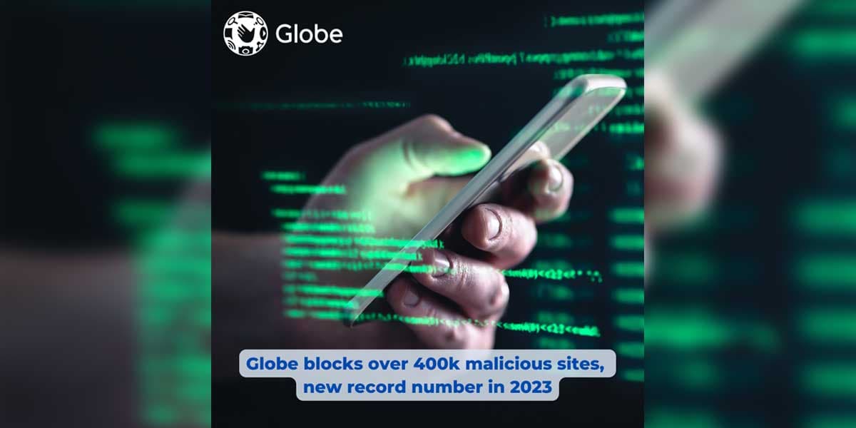 Globe blocks over 400k malicious sites, new record number in 2023