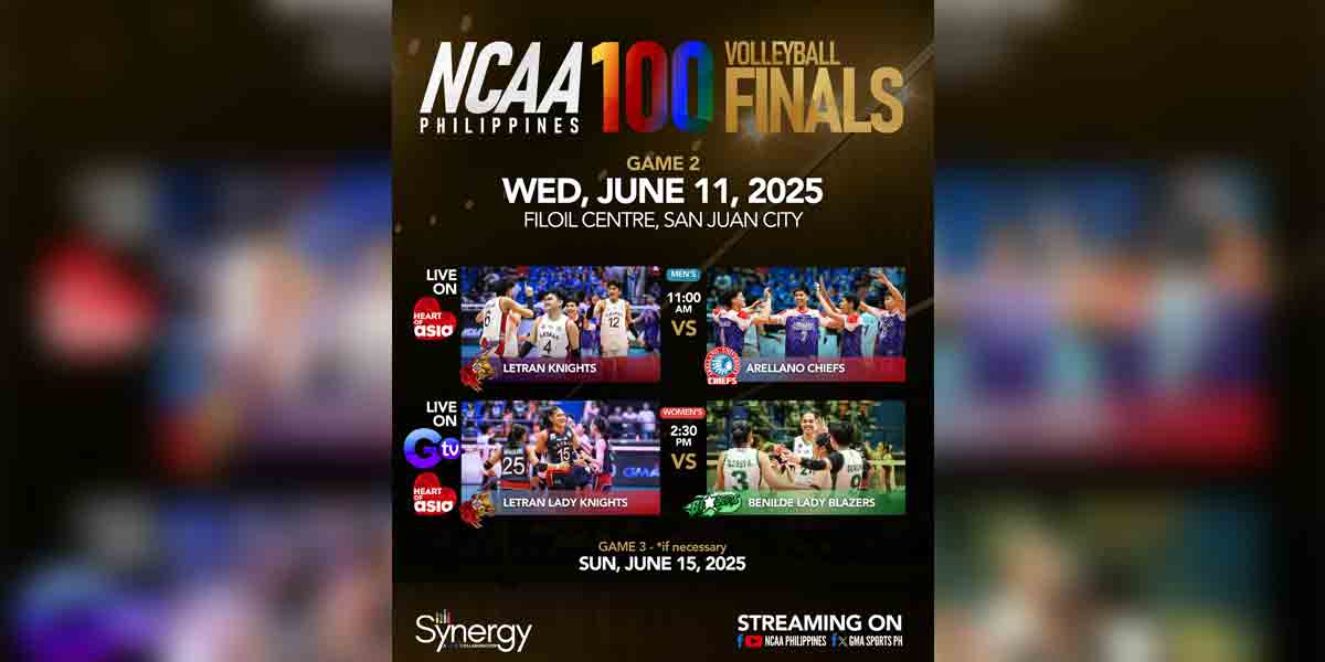 Benilde Lady Blazers and Letran Lady Knights face off anew in the NCAA Season 100 Volleyball Finals