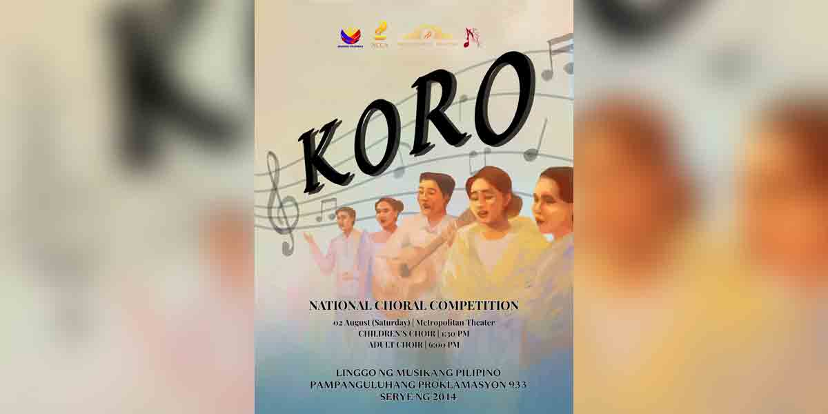 ‘Koro’ to launch for Linggo ng Musikang Pilipino