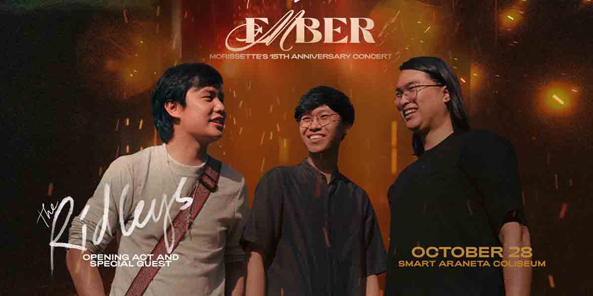 The Ridleys to open for Morissette’s 15th anniversary concert ‘Ember’