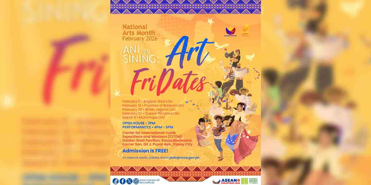 NCCA Launches Art FriDates Series for National Arts Month 2026