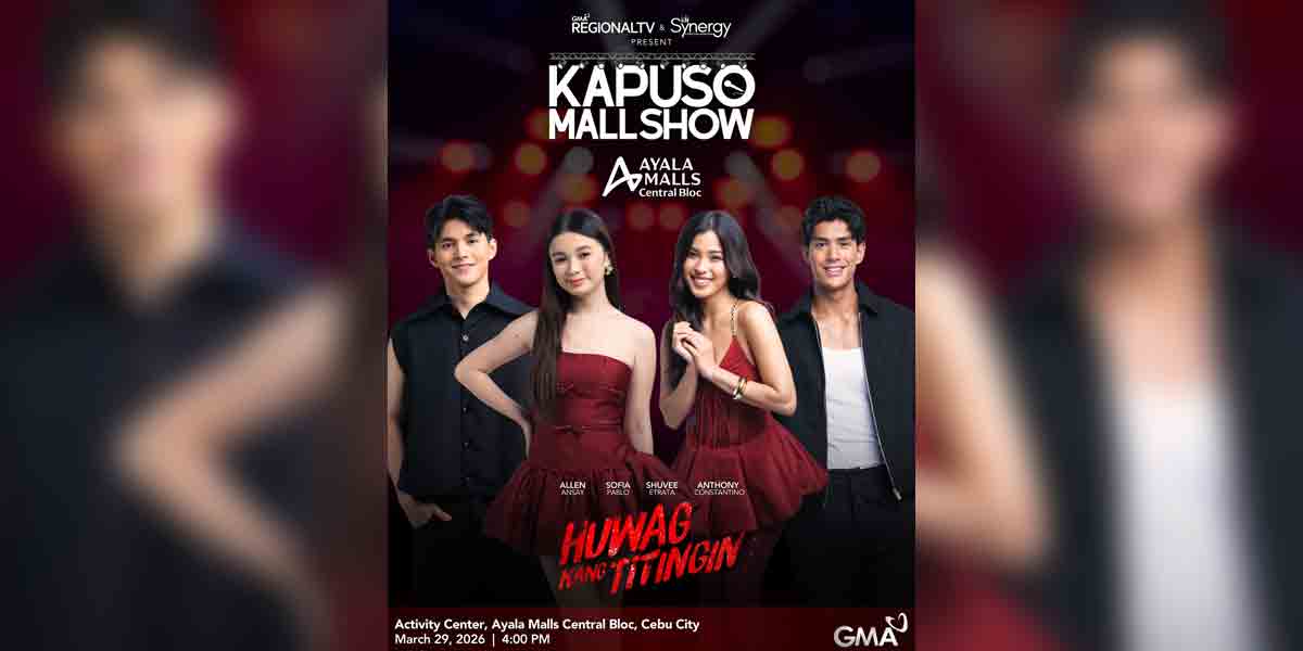 Sofia Pablo, Allen Ansay, Shuvee Etrata, and Anthony Constantino bring eerie thrills to Cebu this Sunday