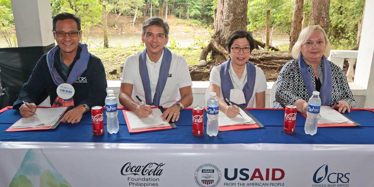 Coca-Cola Foundation PHL, USAID, and CRS PHL partner for Iloilo Water Resilience Initiative
