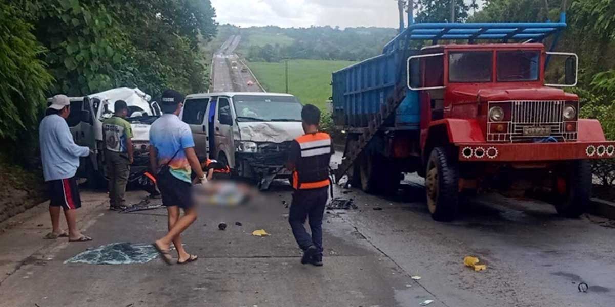 Van driver dies in multiple road crash